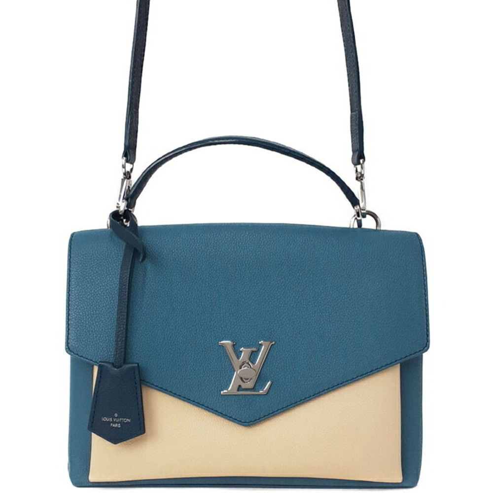Louis Vuitton My Lockme handbag grained calfskin leather Blue